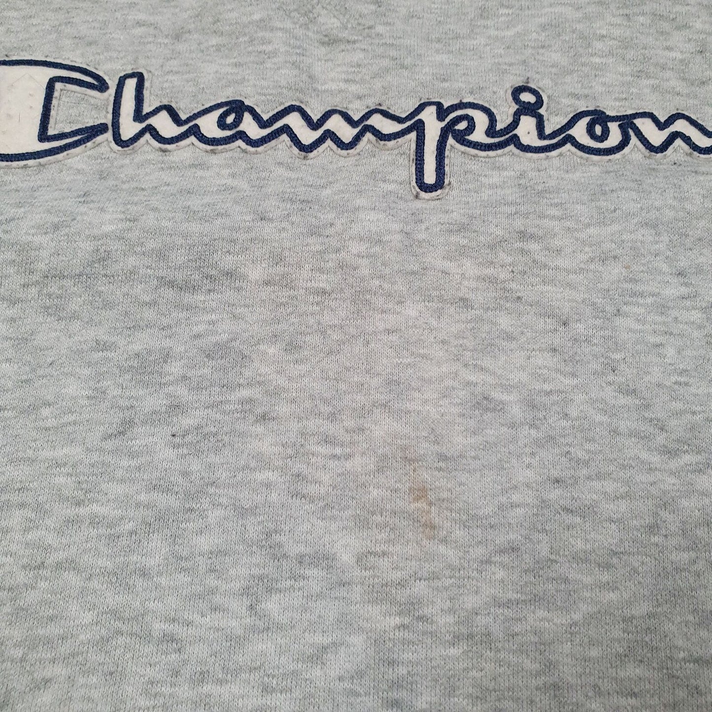 Mens CHAMPION Spellout Big Logo Cotton Crewneck Jumper Sweatshirt XL