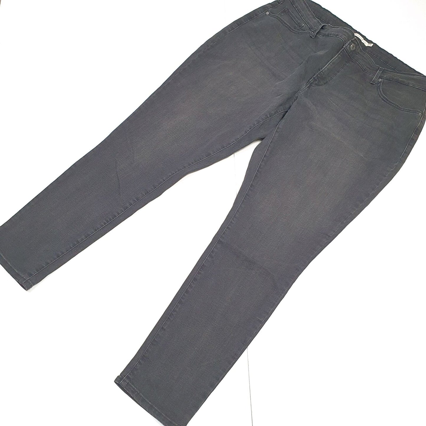 Womens LEVI'S 310 Shaping Super Skinny Black Denim Jeans Trousers 22M