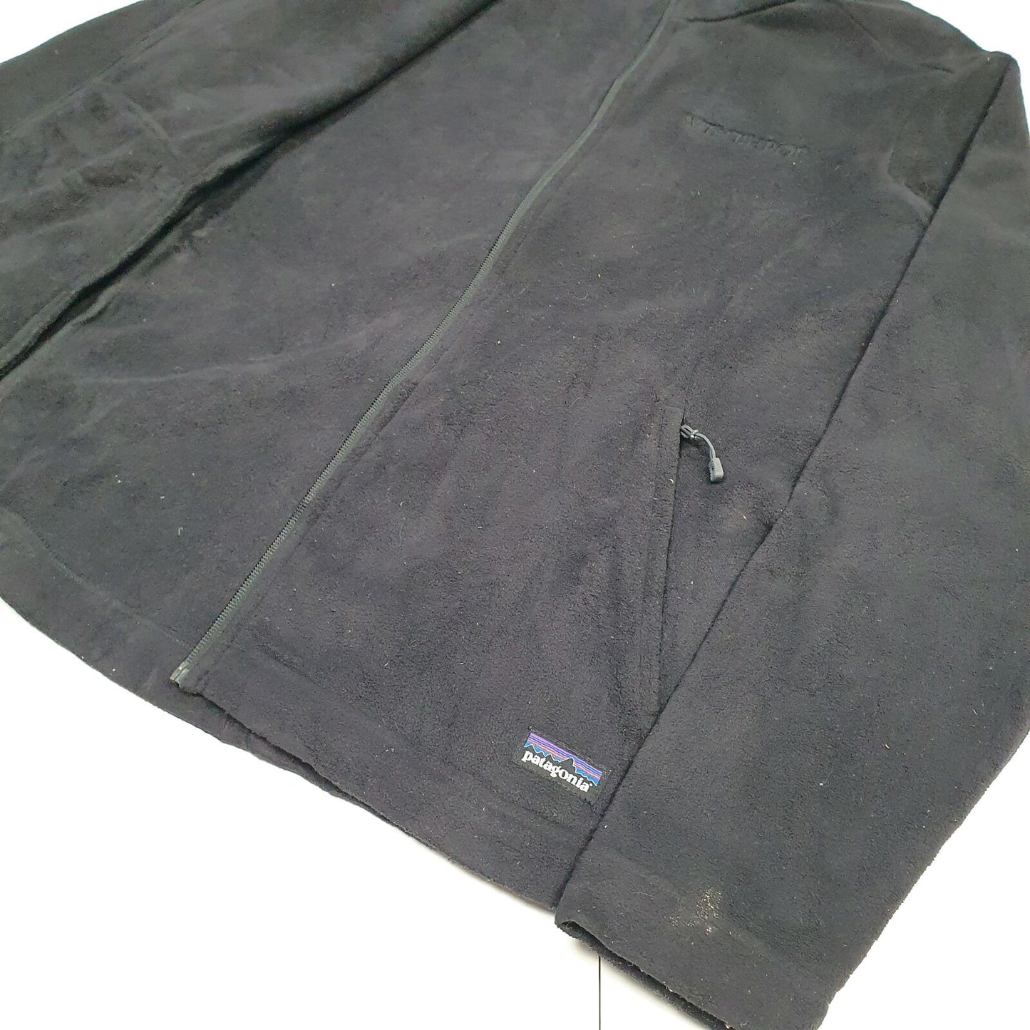 Womens PATAGONIA Micro Synchilla Polyester Full Zip Jumper Sweatshirt L