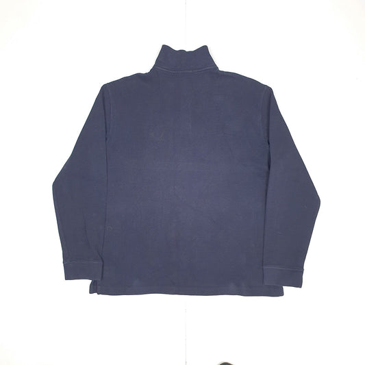 Mens POLO RALPH LAUREN Cotton 1/4 Quarter Zip Jumper Sweatshirt L