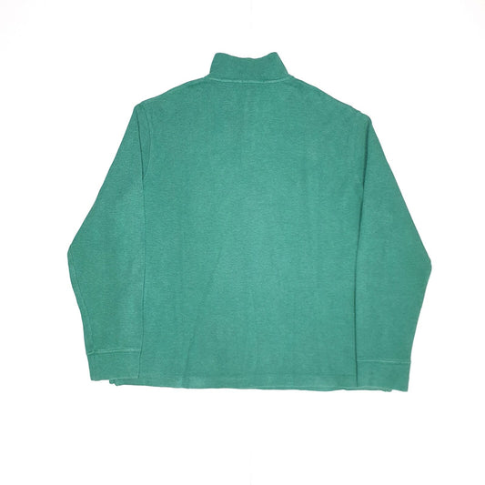 Mens POLO RALPH LAUREN Cotton 1/4 Quarter Zip Jumper Sweatshirt L