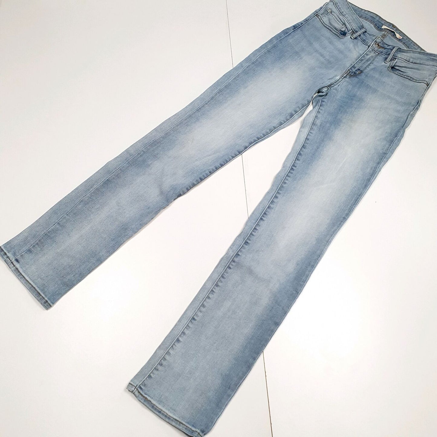 Mens LEVI'S 714 Straight Leg Blue Denim Jeans Trousers W30 L34