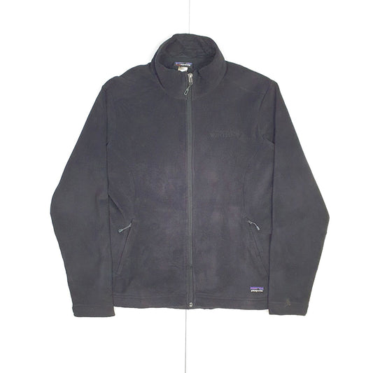 Womens PATAGONIA Micro Synchilla Polyester Full Zip Jumper Sweatshirt L