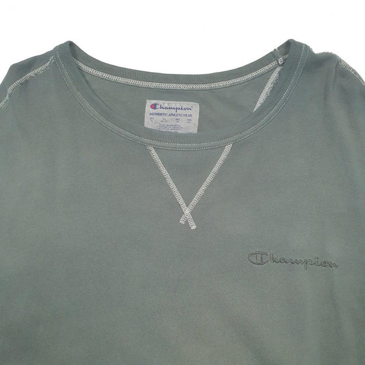 Mens Green Champion Crewneck Jumper