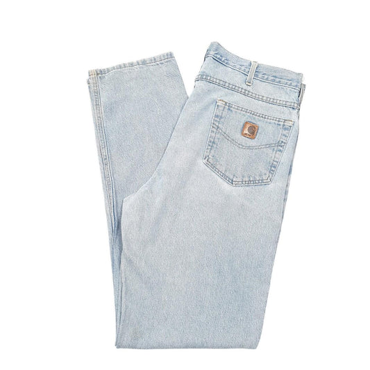 Mens Blue Carhartt Tapered Casual JeansW38 L36