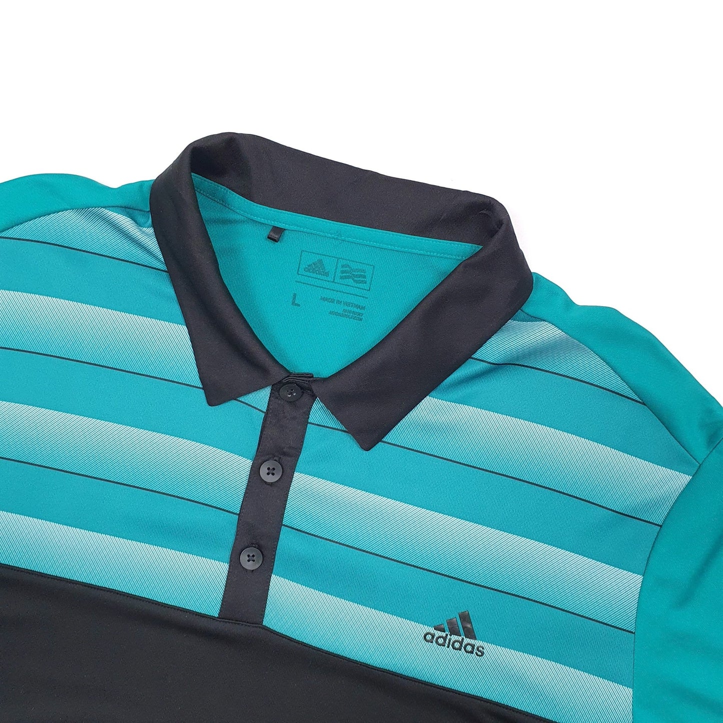 Adidas Active Short Sleeve Polyester Polo Shirt - Bundl Clothing-Adidas Active Short Sleeve Polyester Polo Shirt Black