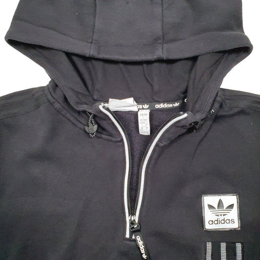 Adidas Active Tech Sport Hoodie Cotton & Polyester Jumper L - Bundl Clothing-Mens Black Adidas Active Tech Sport Hoodie Jumper