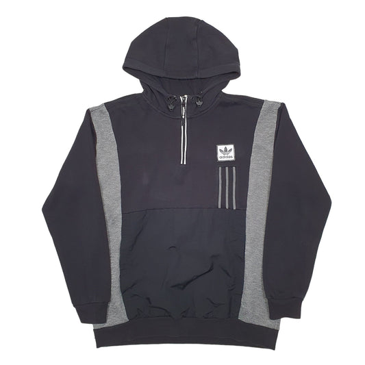 Adidas Active Tech Sport Hoodie Cotton & Polyester Jumper L - Bundl Clothing-Mens Black Adidas Active Tech Sport Hoodie Jumper