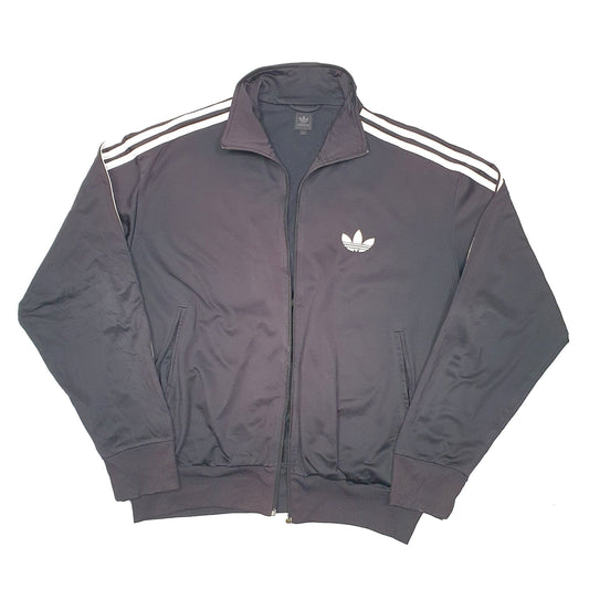 Adidas Active Track Full Zip Polyester Jumper L - Bundl Clothing-Adidas Active Track Full Zip Polyester Jumper L - Bundl Clothing-Mens Black Adidas Active Track Full Zip Jumper