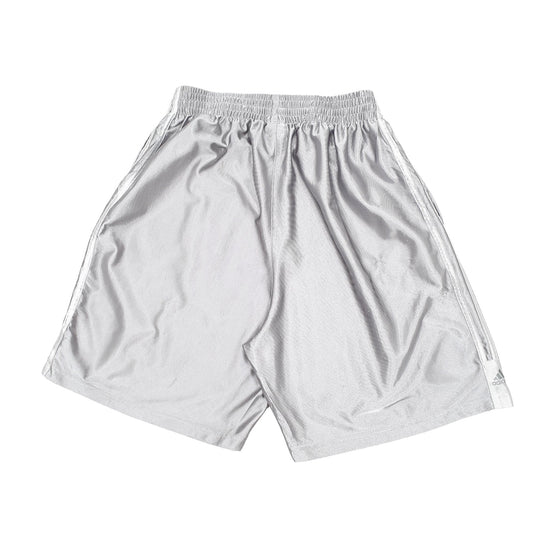 Adidas Basketball Silver Sport Shorts W32 - Bundl Clothing-Adidas Basketball Silver Sport Shorts W32 Silver