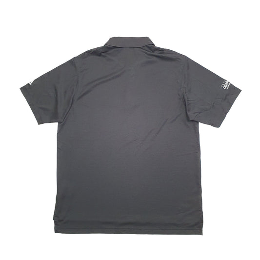 Adidas Celebrity Championship Marshall Faulk Climalite Short Sleeve Polyester Polo Shirt - Bundl Clothing-Adidas Celebrity Championship Marshall Faulk Climalite Short Sleeve Polyester Polo Shirt Black