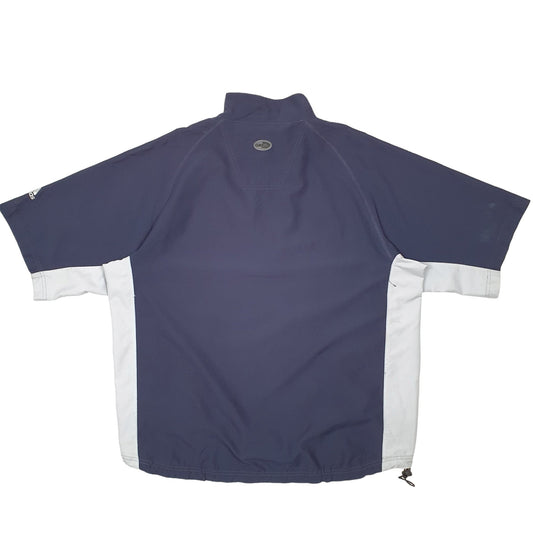 Adidas Clima Shell Wind Active Short Sleeve Polyester T Shirt - Bundl Clothing-Mens Navy Adidas Clima Shell Wind Active Short Sleeve T Shirt