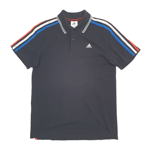 Adidas Climalite Cotton Short Sleeve Polo Shirt - Bundl Clothing-Adidas Climalite Cotton Short Sleeve Polo Shirt Black
