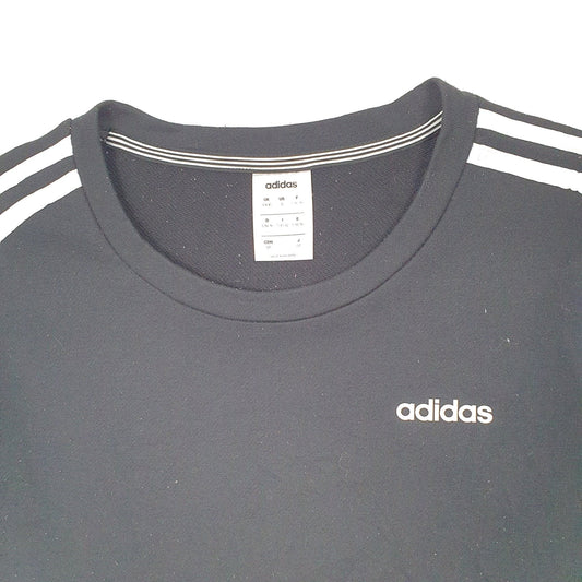 Adidas Climalite Crewneck Cotton Sweatshirt S - Bundl Clothing-Adidas Climalite Crewneck Cotton Sweatshirt S - Bundl Clothing-Womens Black Adidas Climalite Crewneck Jumper