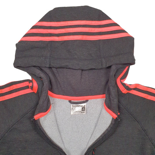 Adidas Climalite Full Zip Cotton & Polyester Jumper M - Bundl Clothing-Womens Black Adidas Climalite Full Zip Jumper