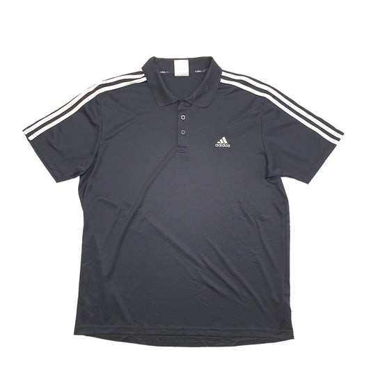 Adidas Climalite Short Sleeve Polo Shirt - Bundl Clothing-Adidas Climalite Short Sleeve Polo Shirt Black