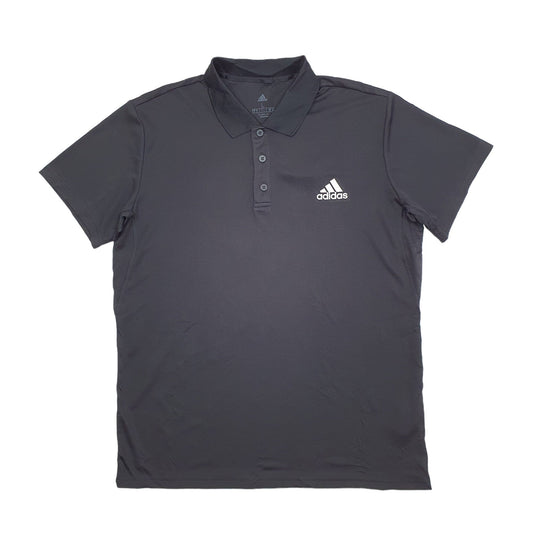 Adidas Climalite Short Sleeve Polyester Polo Shirt - Bundl Clothing-Adidas Climalite Short Sleeve Polyester Polo Shirt Black