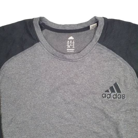 Adidas Climawarm Crewneck Cotton Sweatshirt L - Bundl Clothing-Mens Grey Adidas Climawarm Crewneck Jumper