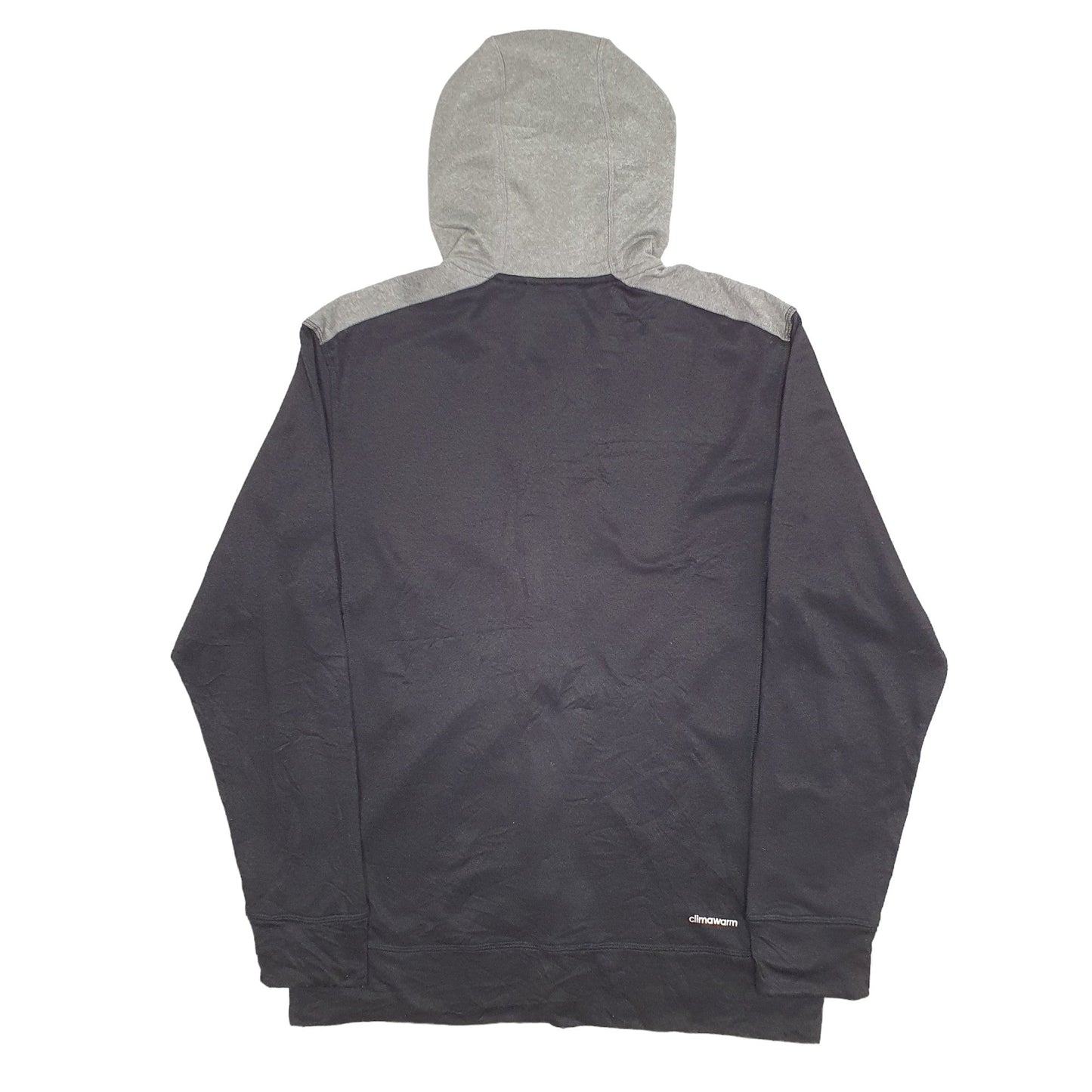 Adidas Climawarm Full Zip Cotton Jumper M - Bundl Clothing-Mens Black Adidas Climawarm Full Zip Jumper