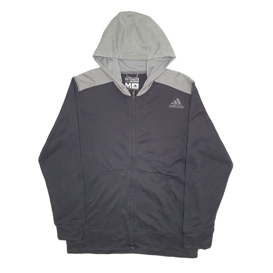 Adidas Climawarm Full Zip Cotton Jumper M - Bundl Clothing-Mens Black Adidas Climawarm Full Zip Jumper