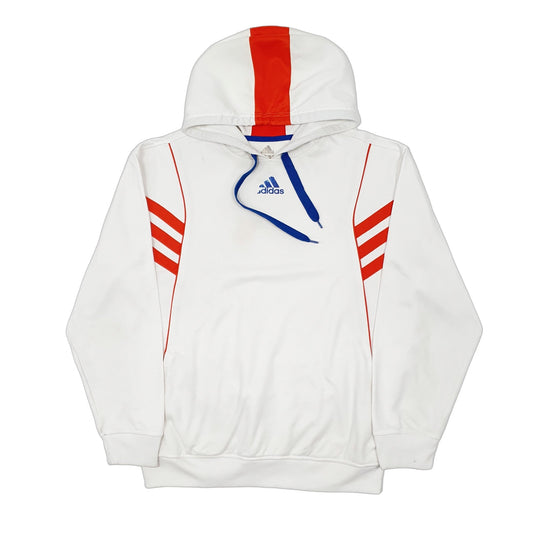 Adidas Climawarm Hoodie Polyester Jumper M - Bundl Clothing-Mens White Adidas Climawarm Hoodie Jumper