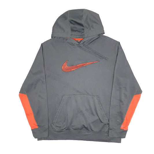 Mens Grey Nike Therma Fit Hoodie Jumper