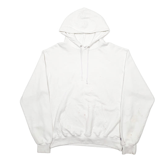 Mens White Champion Hoodie Jumper