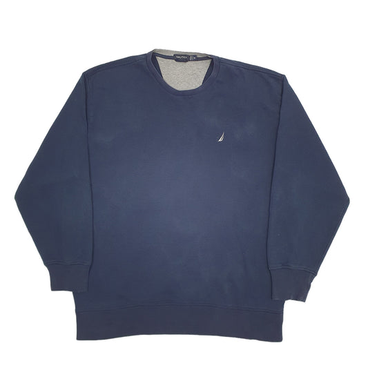 Mens Navy Nautica Crewneck Jumper