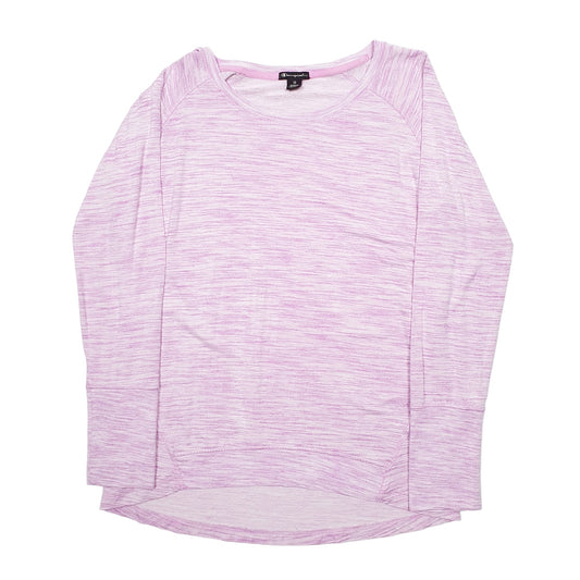 Womens Pink Champion Long Sleeve T Shirt