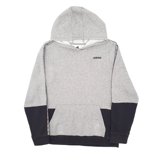 Mens Grey Adidas Hoodie Jumper