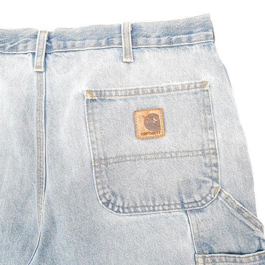 Mens Blue Carhartt Carpenter Denim Shorts