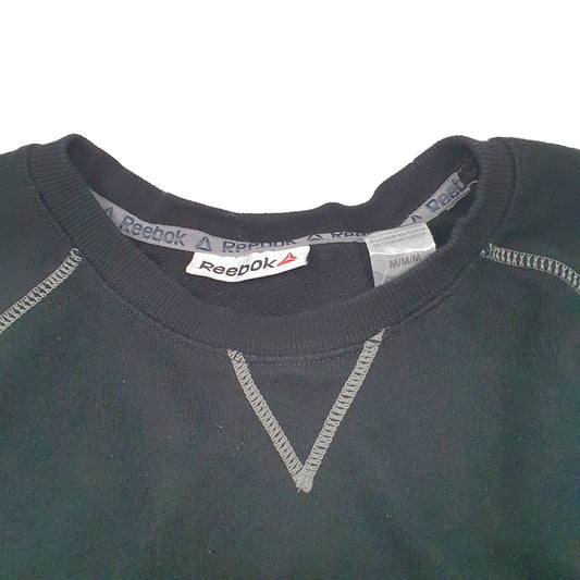 Womens Black Reebok Crewneck Jumper