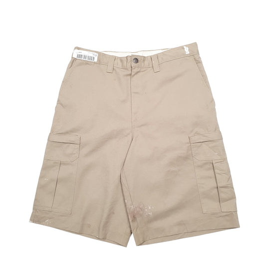 Mens Beige Dickies Cargo Shorts