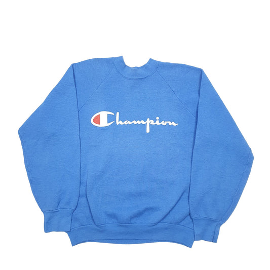 Womens Blue Champion Crewneck Jumper
