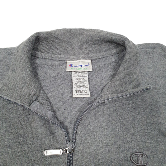 Womens Grey Champion Organics Quarter Zip Jumper