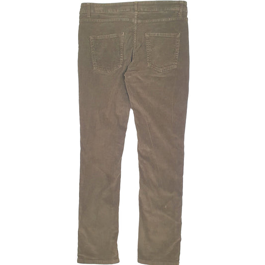 Mens Khaki Zara Corduroy Trousers