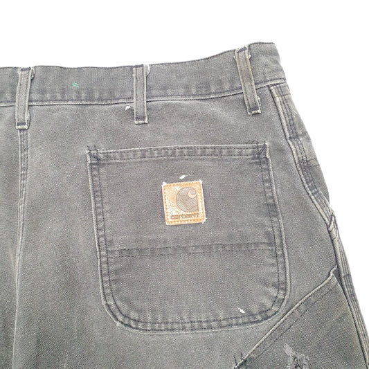 Mens Black Carhartt Carpenter Shorts