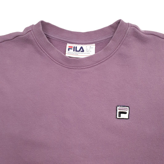 Womens Purple Fila Crewneck Jumper