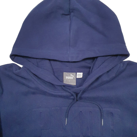 Mens Navy Puma Hoodie Jumper
