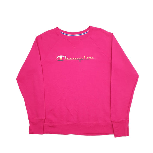 Mens Pink Champion Crewneck Jumper