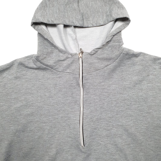 Womens Grey Fila Quarter Zip Jumper