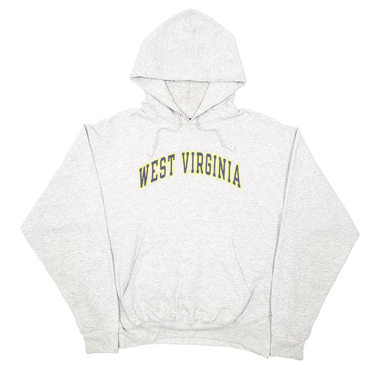 Mens Grey Champion University of West Virginia USA Hoodie Jumper