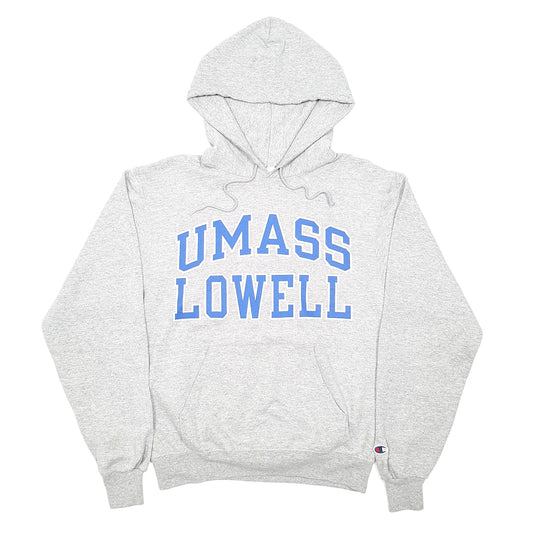 Mens Grey Champion University Of Massachusettes Lowell Hoodie Jumper