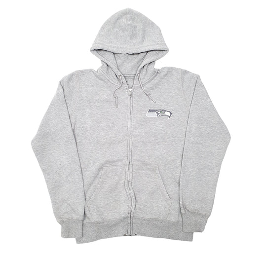 Womens Grey Nike Seattle Seahawks Football Hoodie Full Zip Jumper