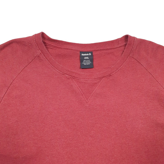 Mens Red Reebok Crewneck Jumper