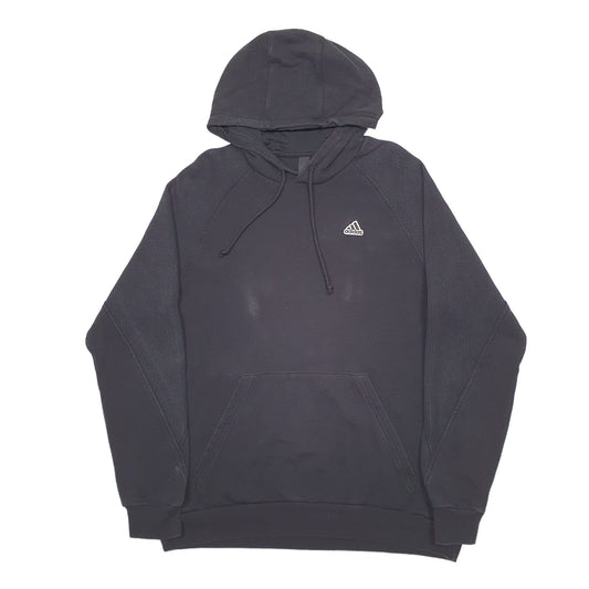 Mens Black Adidas Hoodie Jumper