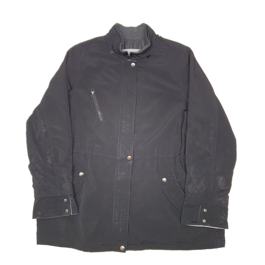 Womens Black Nautica Trench Longline Parka Coat