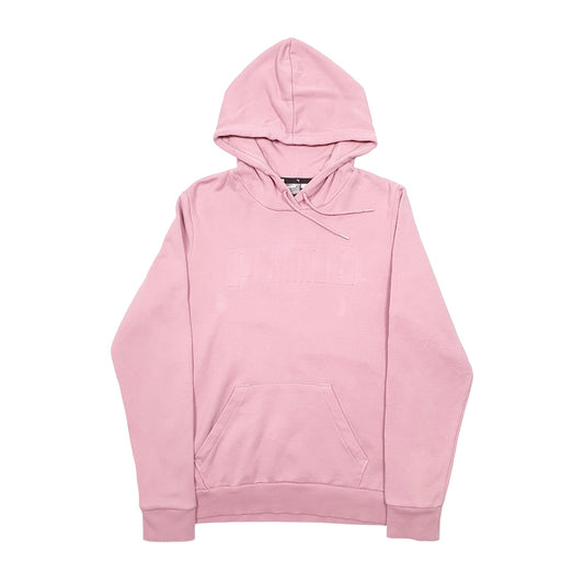 Womens Pink Puma Hoodie Jumper