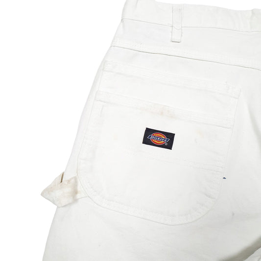 Mens White Dickies Painter Decorator Carpenter Shorts