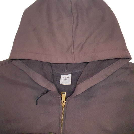 Mens Brown Carhartt Full Zip Jumper